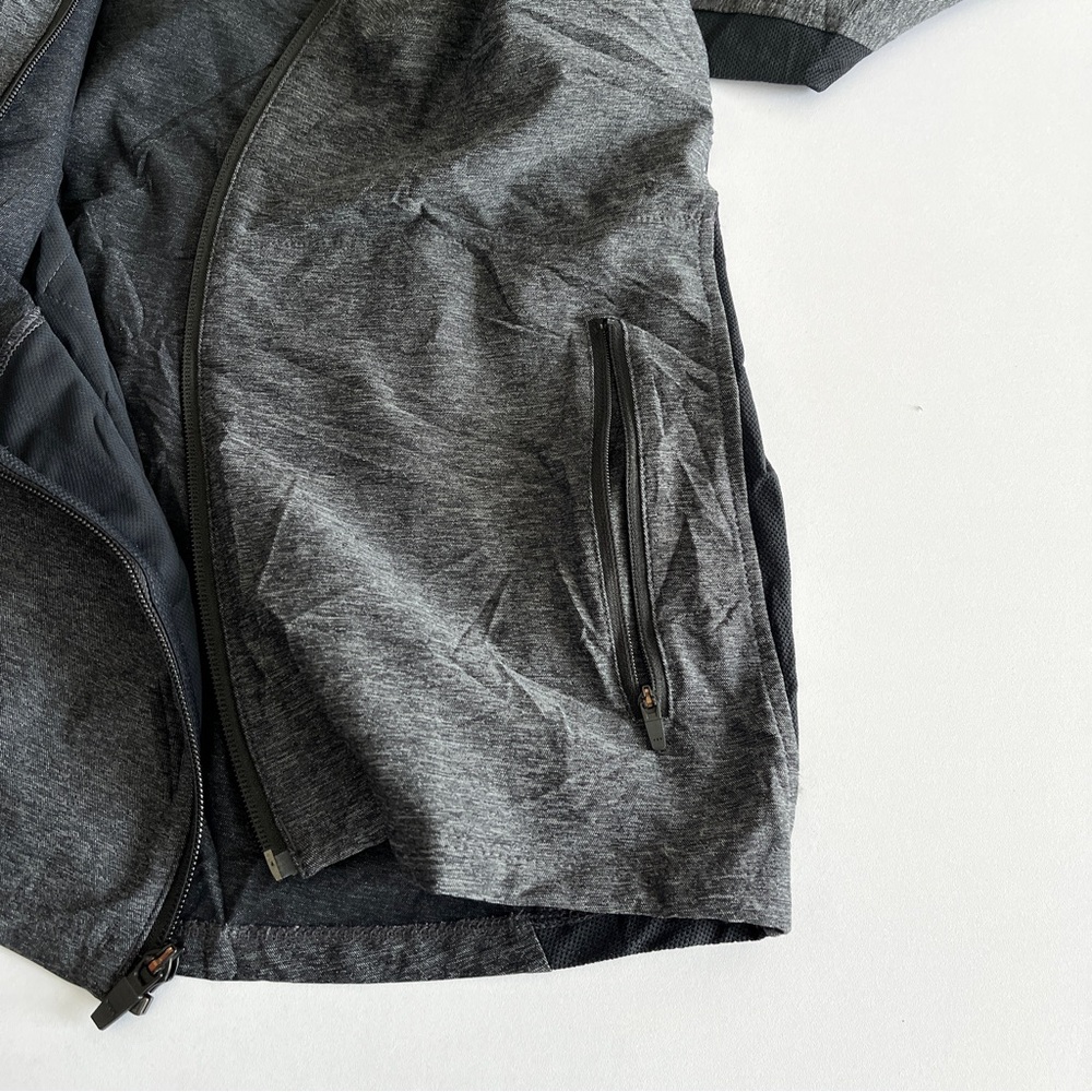 Nobull Stretch Jacket Medium Gray Full Zip Perfor… - image 4